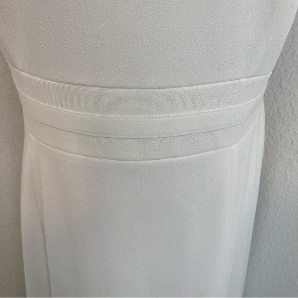 NWOT Calvin Klein Ivory White Net Cut Out Sleeveless Scoop Neck Sexy Dress SZ 14 - Picture 5 of 10